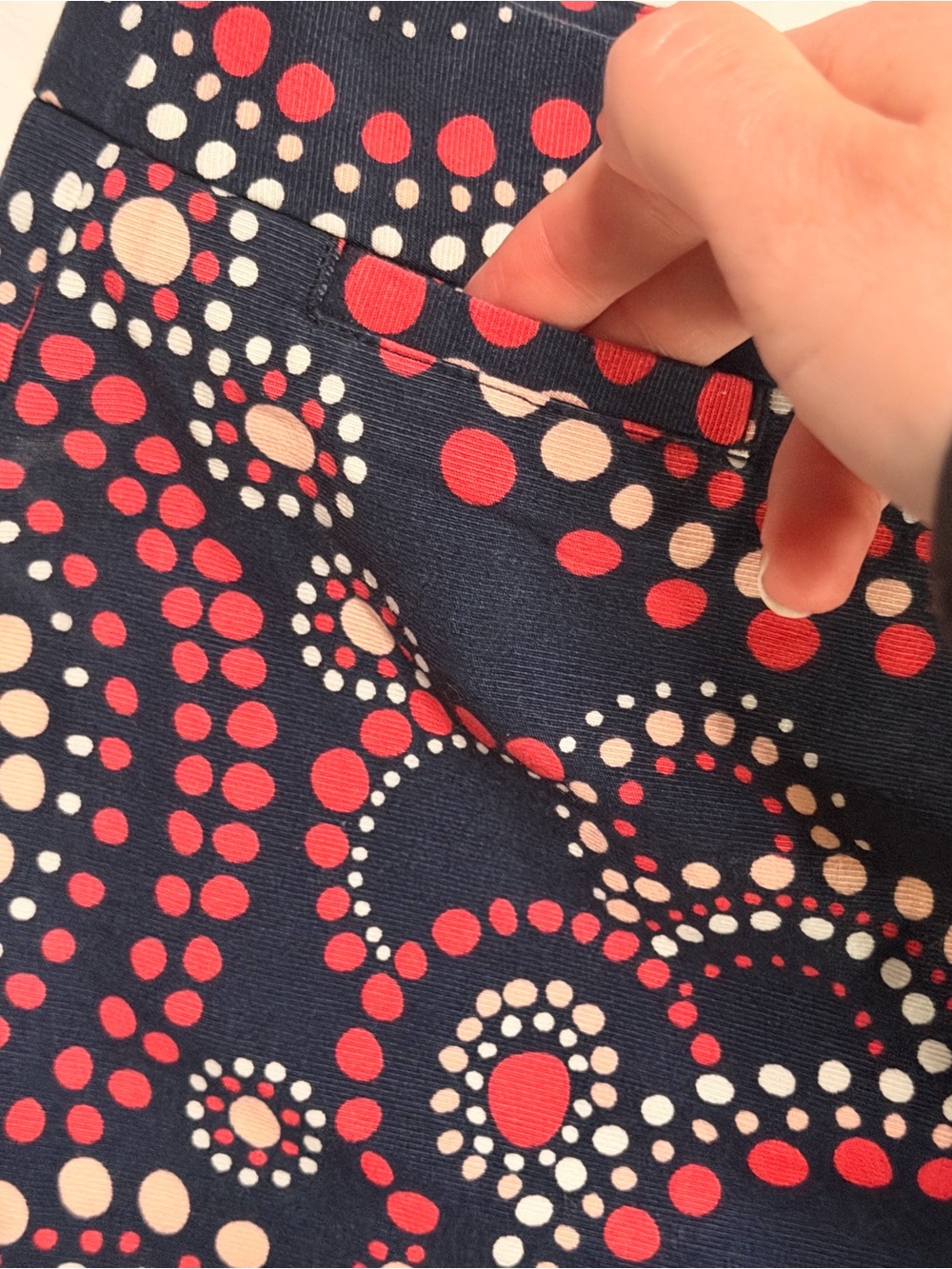 Vineyard Vines Navy Shorts with Pink & Coral Dot Pattern Size 10 - Picture 3 of 7